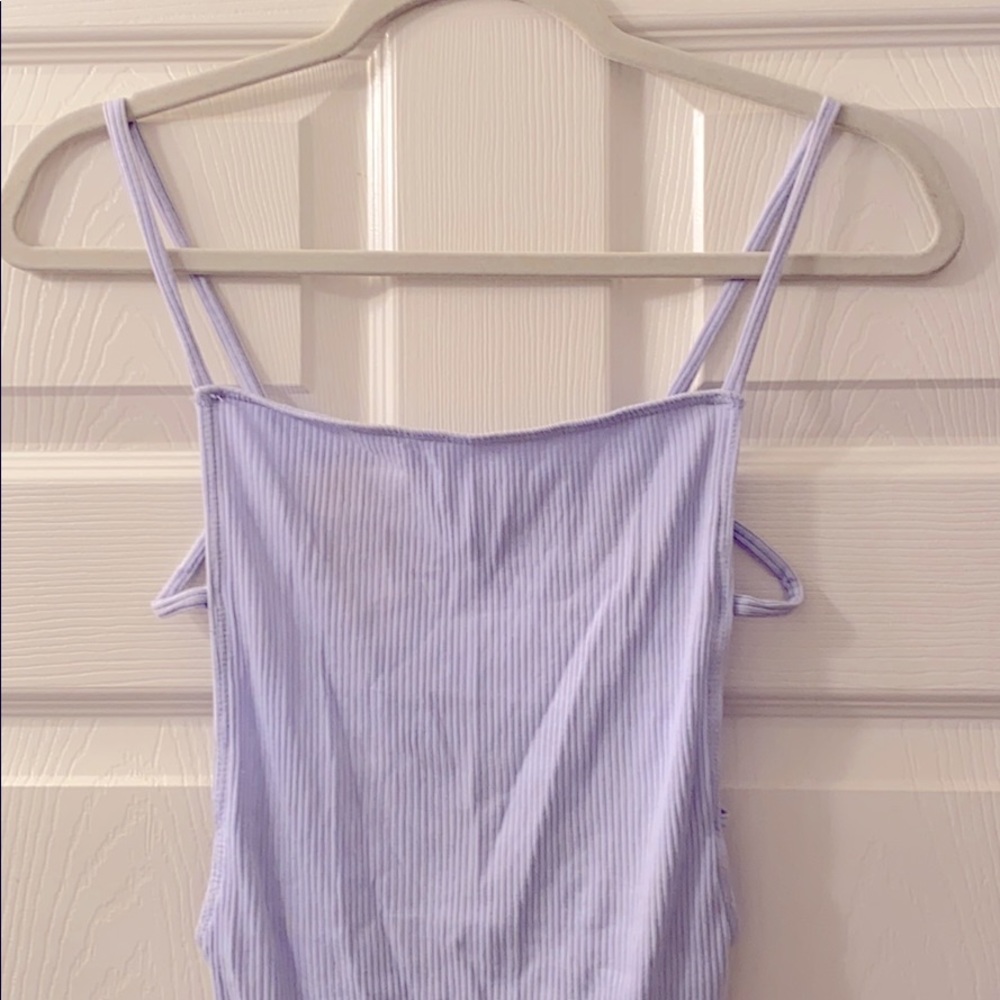 ✨⚡️🌟 Sky Blue Cutout-Back Out From Under Bodysuit